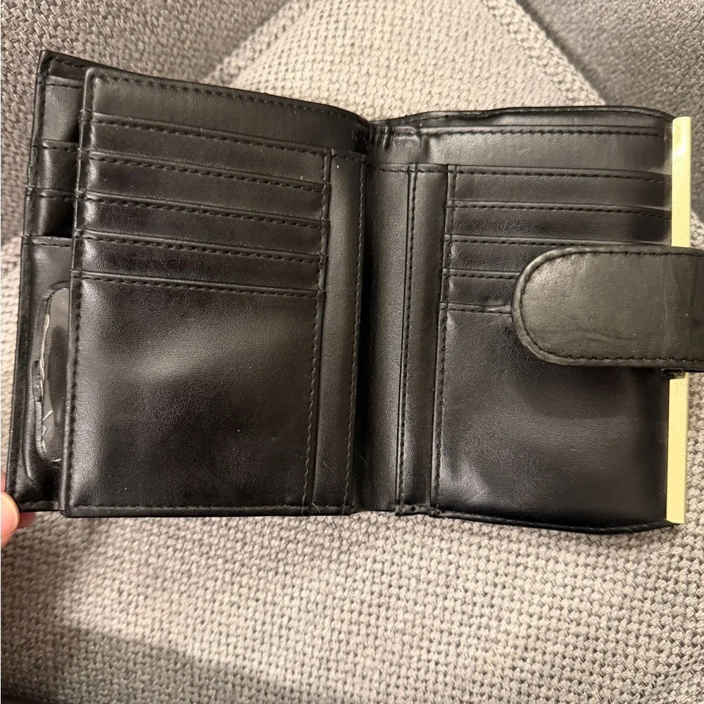 Buxton Black Leather Wallet